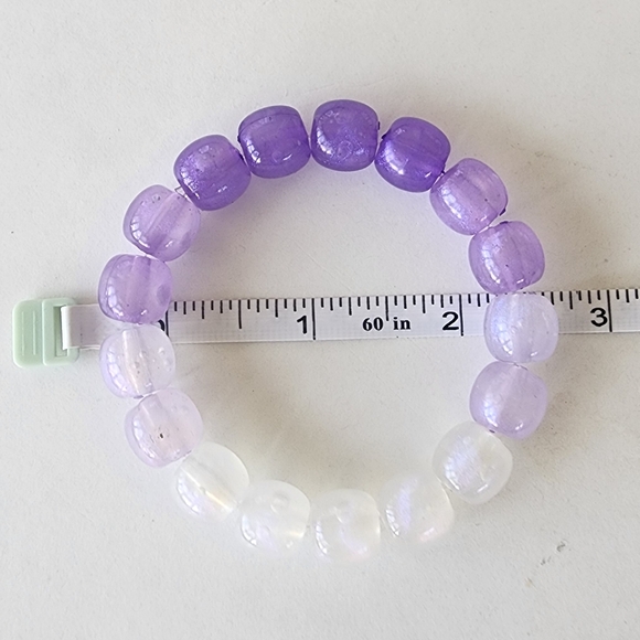 💜 Glow In The Dark Purple Barrel Bracelet - Picture 6 of 6